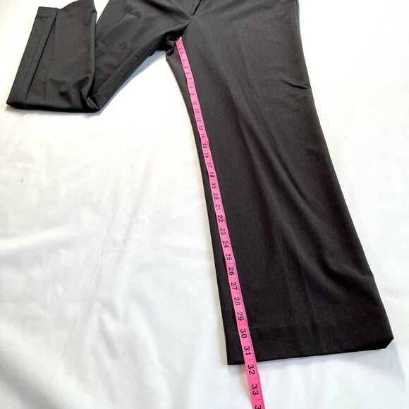 NWT Liz Claiborne Audra Dress Career Pants Gray Sz 14 Straight Wide Leg Relaxed - Picture 9 of 9